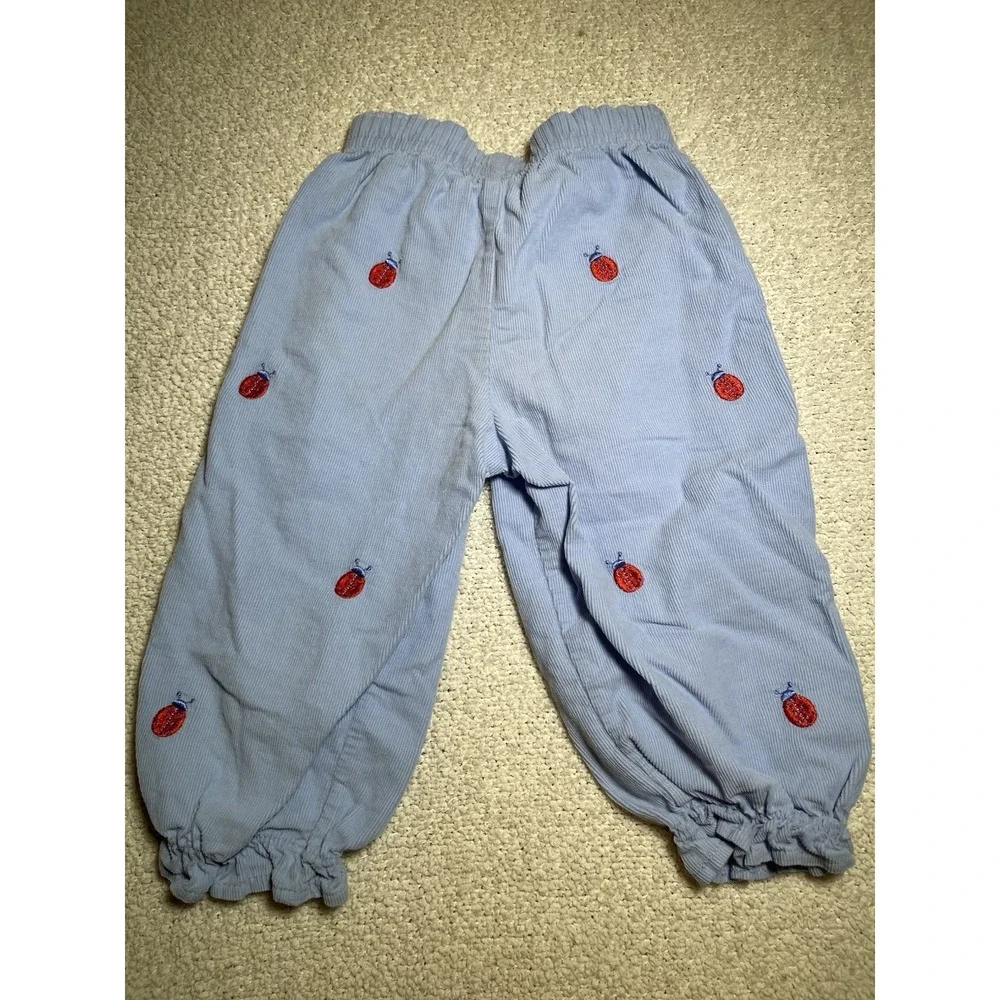 Baby‎ Luigi Baby Blue Embroidered Cord Ladybug Size 18 Months Made In Peru